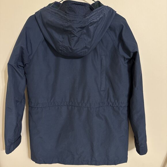 Penfield Women's Rain Jacket Coat Navy Blue Canvas Hooded Medium Water Resistant - Picture 5 of 6